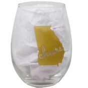 Wholesale - Stemless State Wine Glass- Georgia C/P 24, UPC: 885114879304